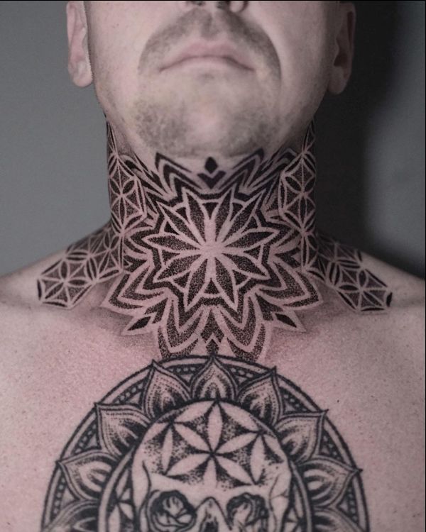 neck tattoos men