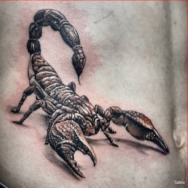 scorpion tattoo simple