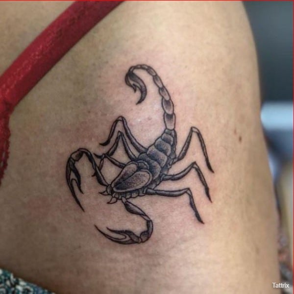 scorpion shoulder tattoos