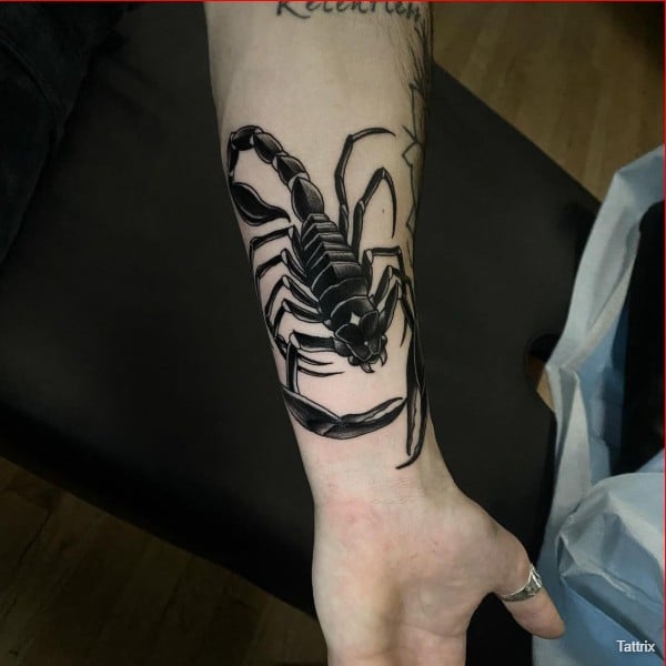 scorpion black tattoo
