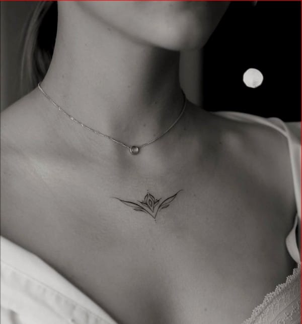 chest tattoos for women 5