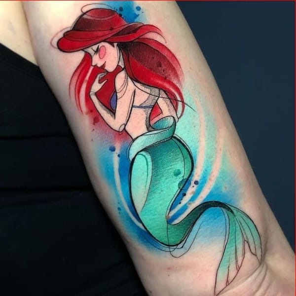 mermaid tattoos for women