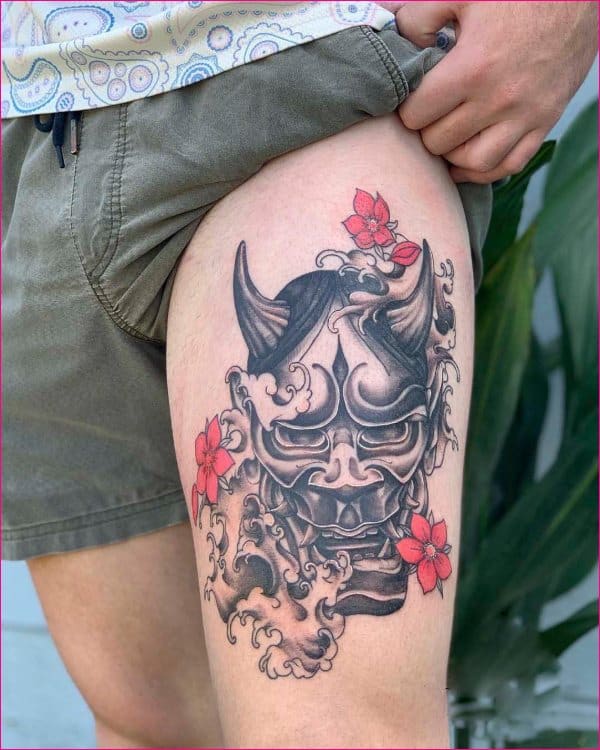 badass female thigh tattoos