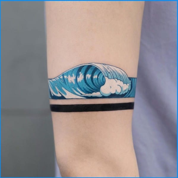 best wave armband tattoo