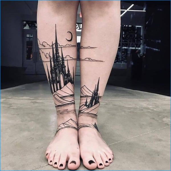 foot tattoos for girls