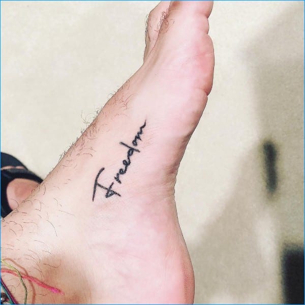 quotes tattoos for foot