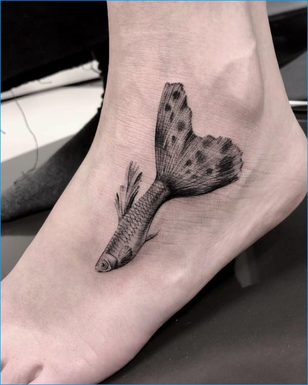 fish foot tattoos