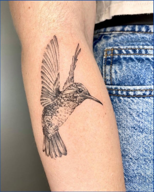 best hummingbird tattoos ever