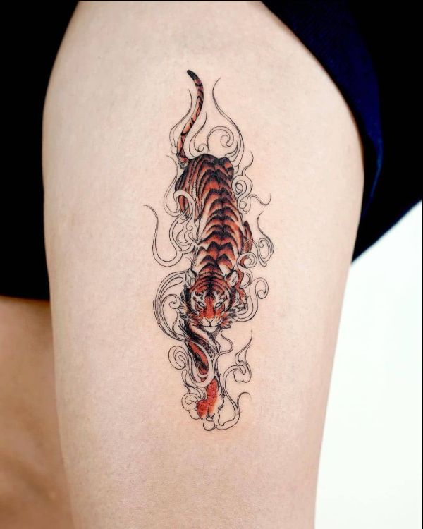 tiger tattoos japanese style