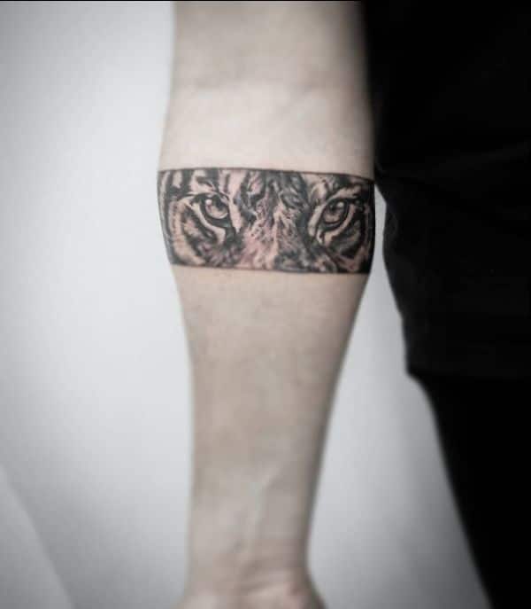 tiger eyes armband tattoos